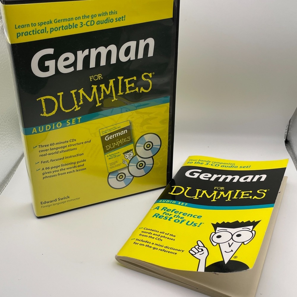 German For Dummies 3‎ CD Audio Set Learn To Speak German